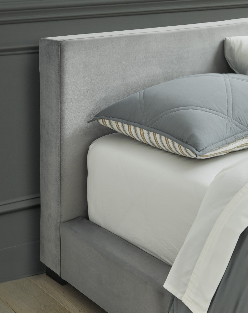 Chesani Gray Full Upholstered Bed Bedroom Elements