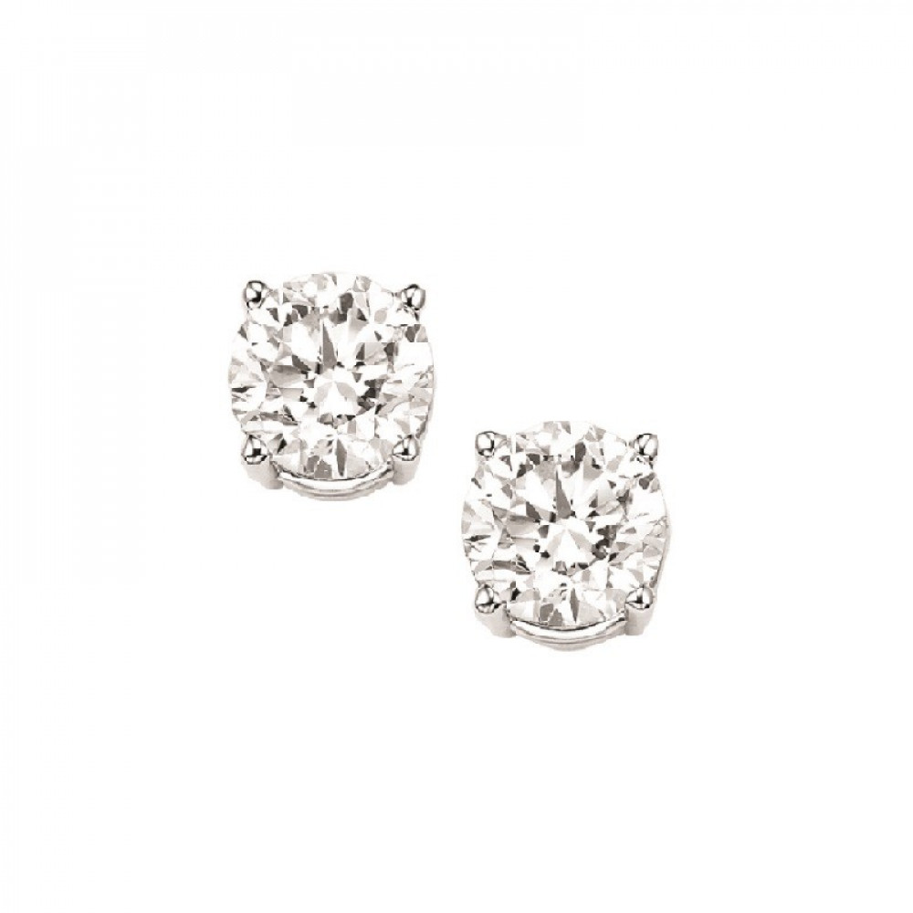 14Kt White Gold Diamond 3/8Ctw Earring