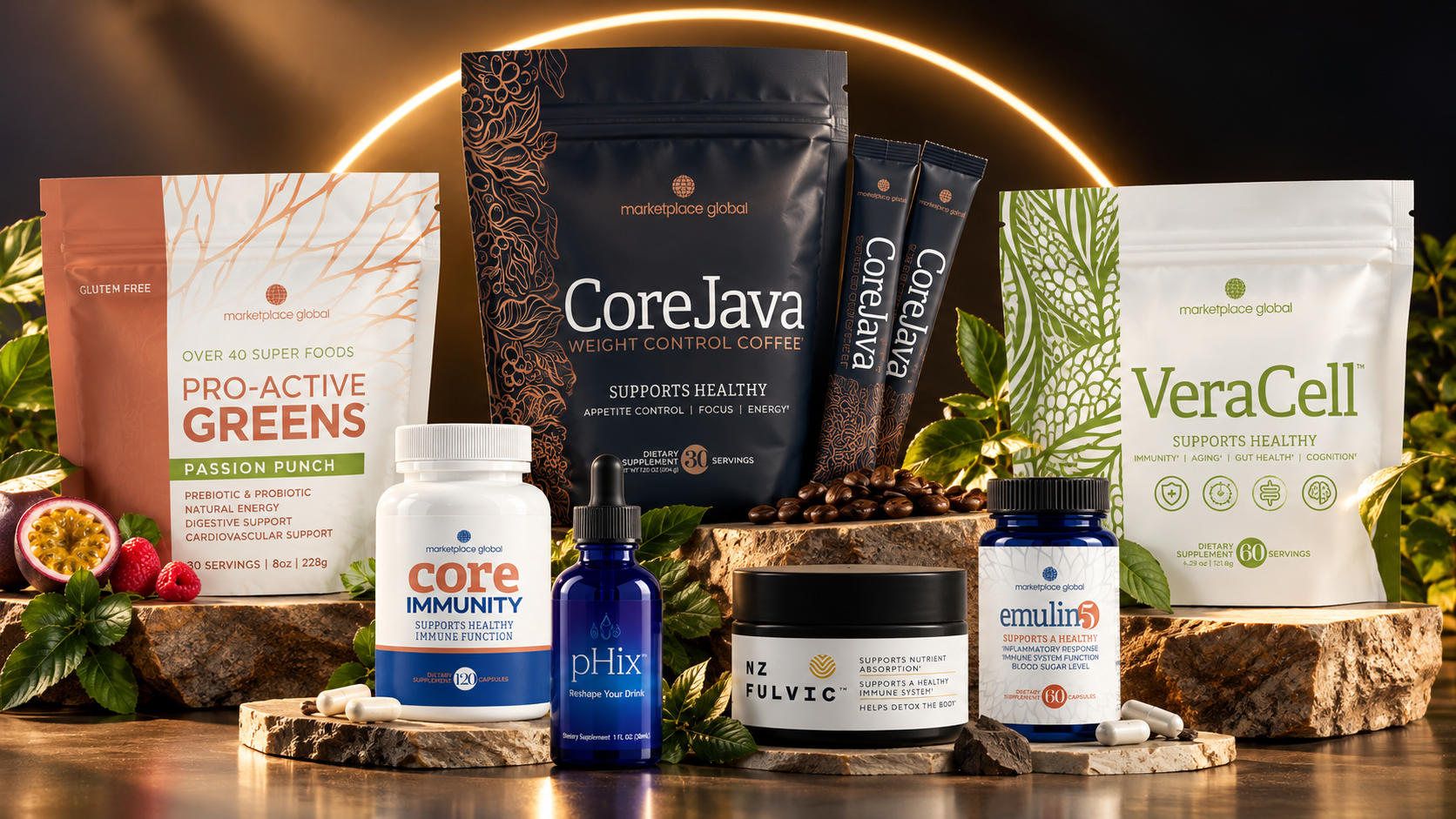 MarketPlace Global wellness product assortment