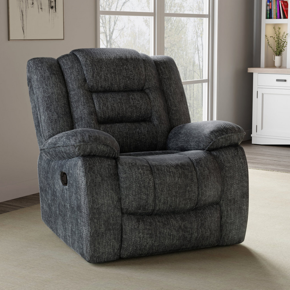 Bolton Misty Storm Glider Recliner Living Room Seat N Sleep
