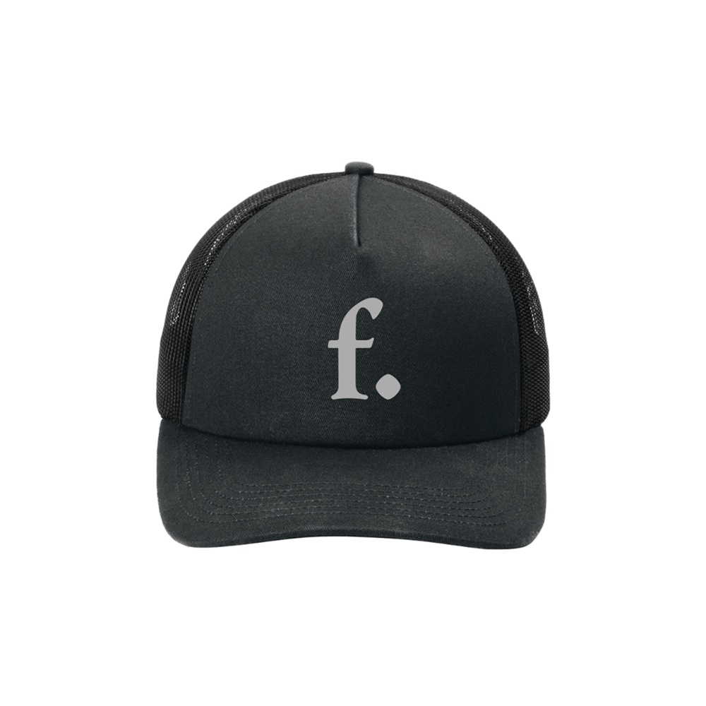 Black Trucker Mesh Back Hat