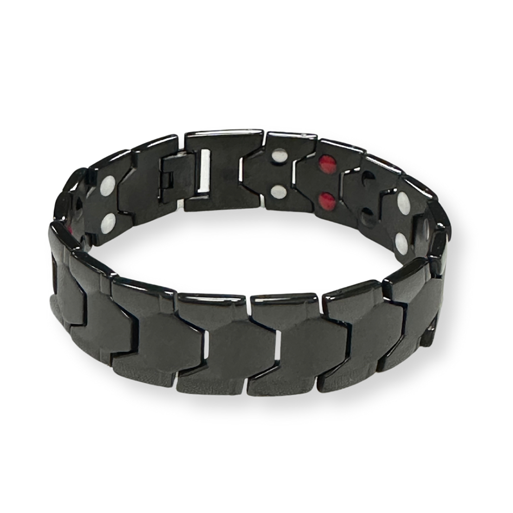 Mens Black Tuned Big Link Bracelet