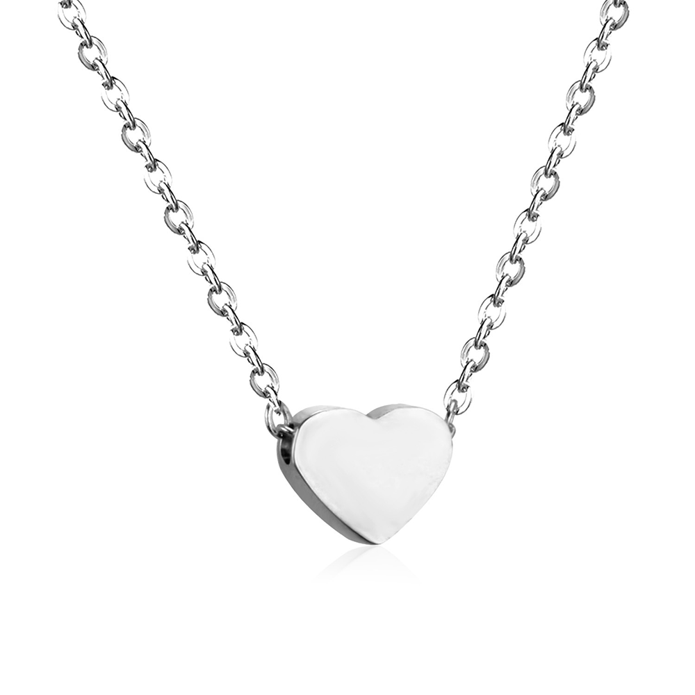 Floating Heart Tuned Stainless Steel Necklace