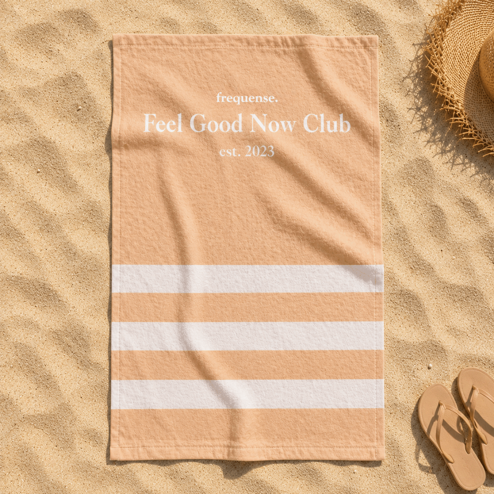 Peach Platinum Retreat Beach Towel