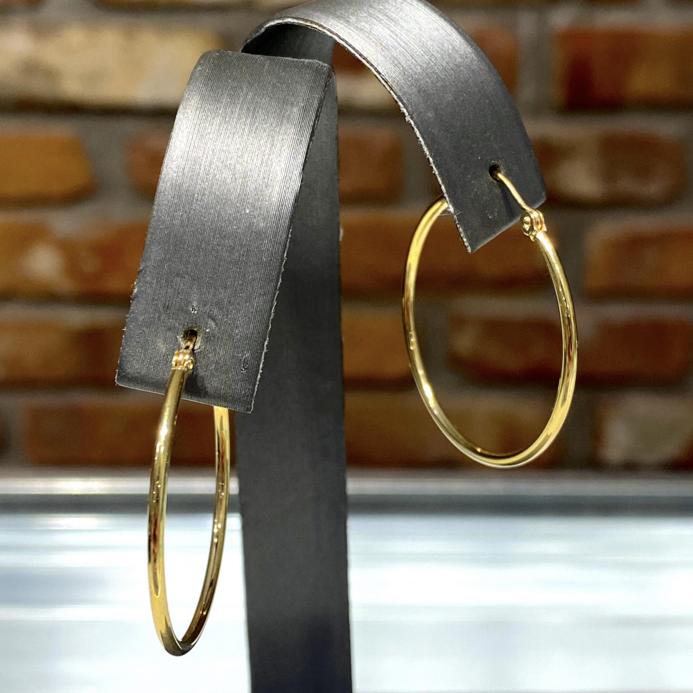 Yellow Gold Hoop Earrings