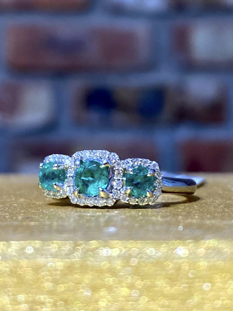 Emerald & Diamond Ring