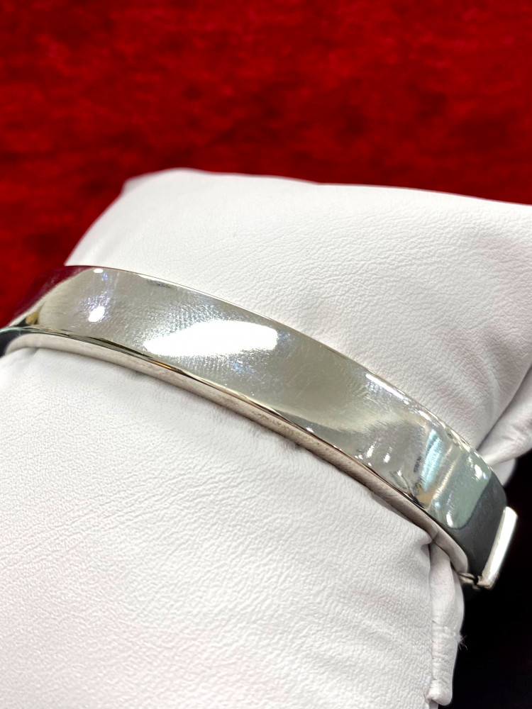 Sterling Silver Hinged Bangle Bracelet