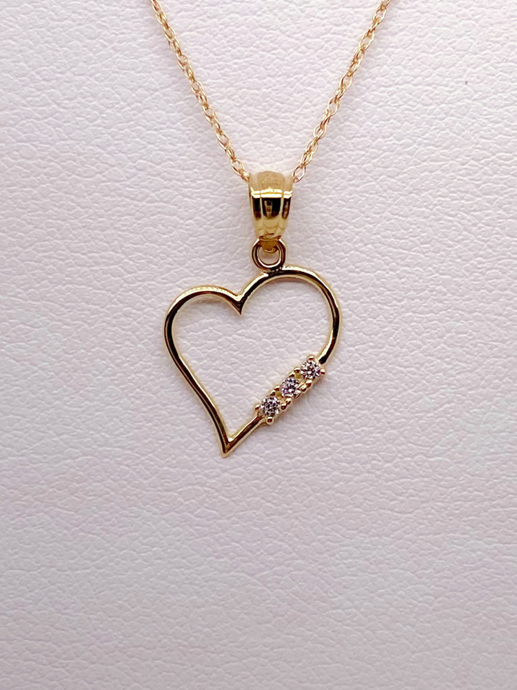 Heart CZ Pendant