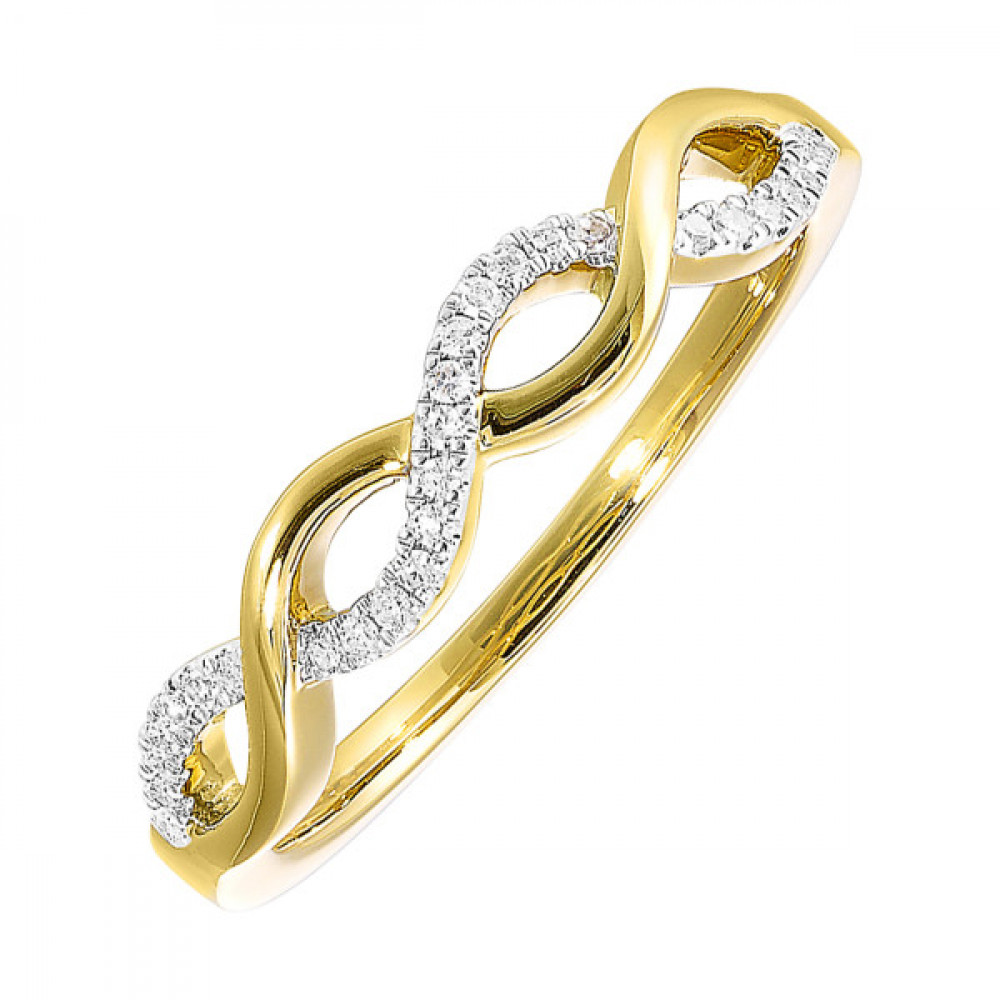 10Kt Yellow Gold Diamond 1/10Ctw Ring