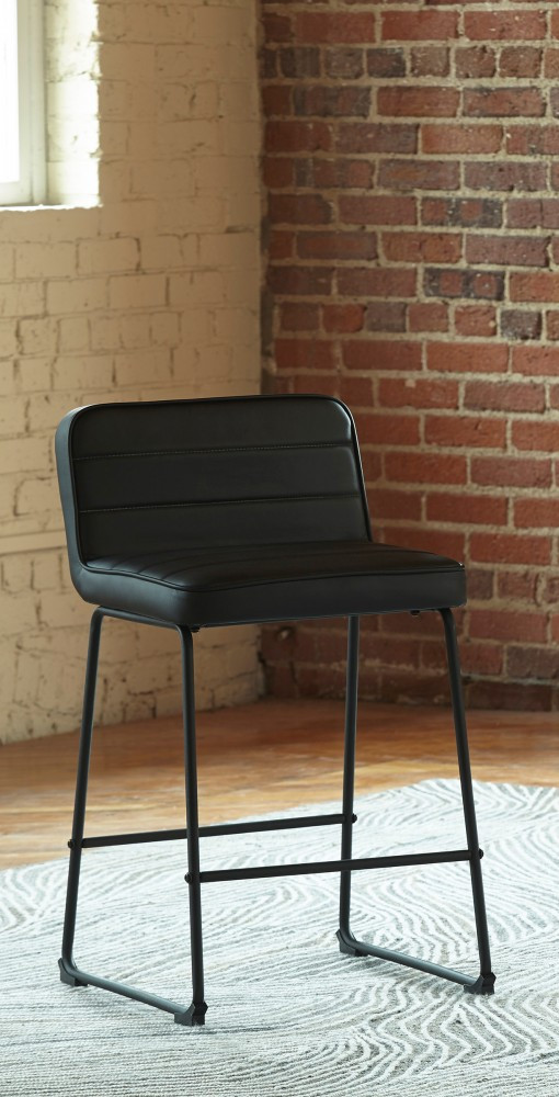 Nerison Black Counter Height Bar Stool Dining Room Elements