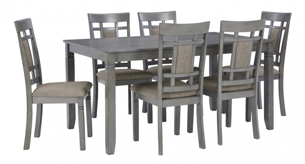 Jayemyer Charcoal Gray Dining Room Set Dining Room Elements