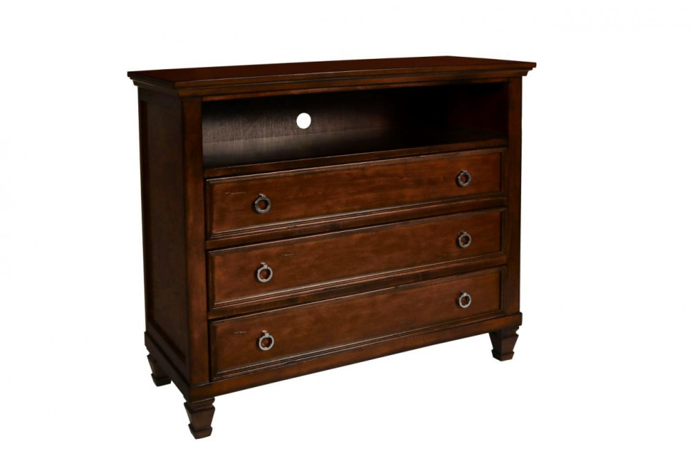 Tamarack Cherry Media Chest Bedroom Elements