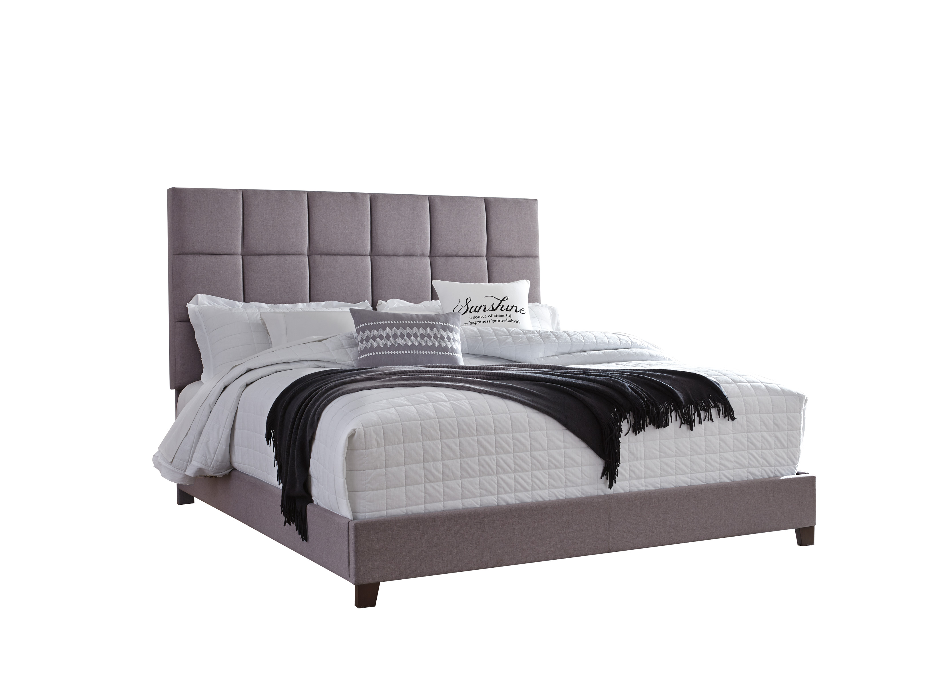 Dolante Queen Upholstered Bed - Gray | Bedroom | Elements