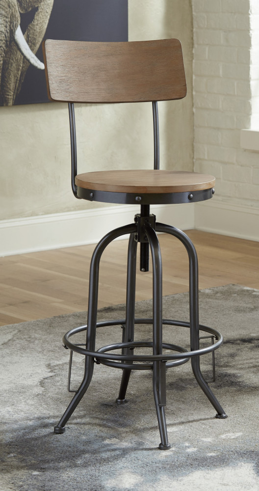 Pinnadel - Light Brown - Pub Height Bar Stool | Dining Room | Elements