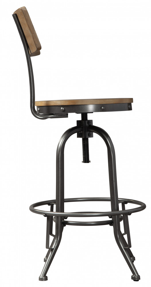 Pinnadel Light Brown Pub Height Bar Stool Dining Room Elements