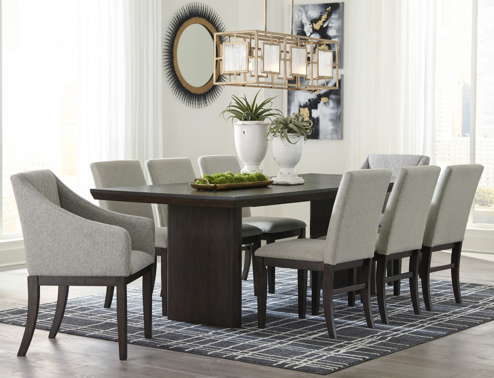 Bruxworth Dining Table and 8 Chairs Set Dining Room Elements
