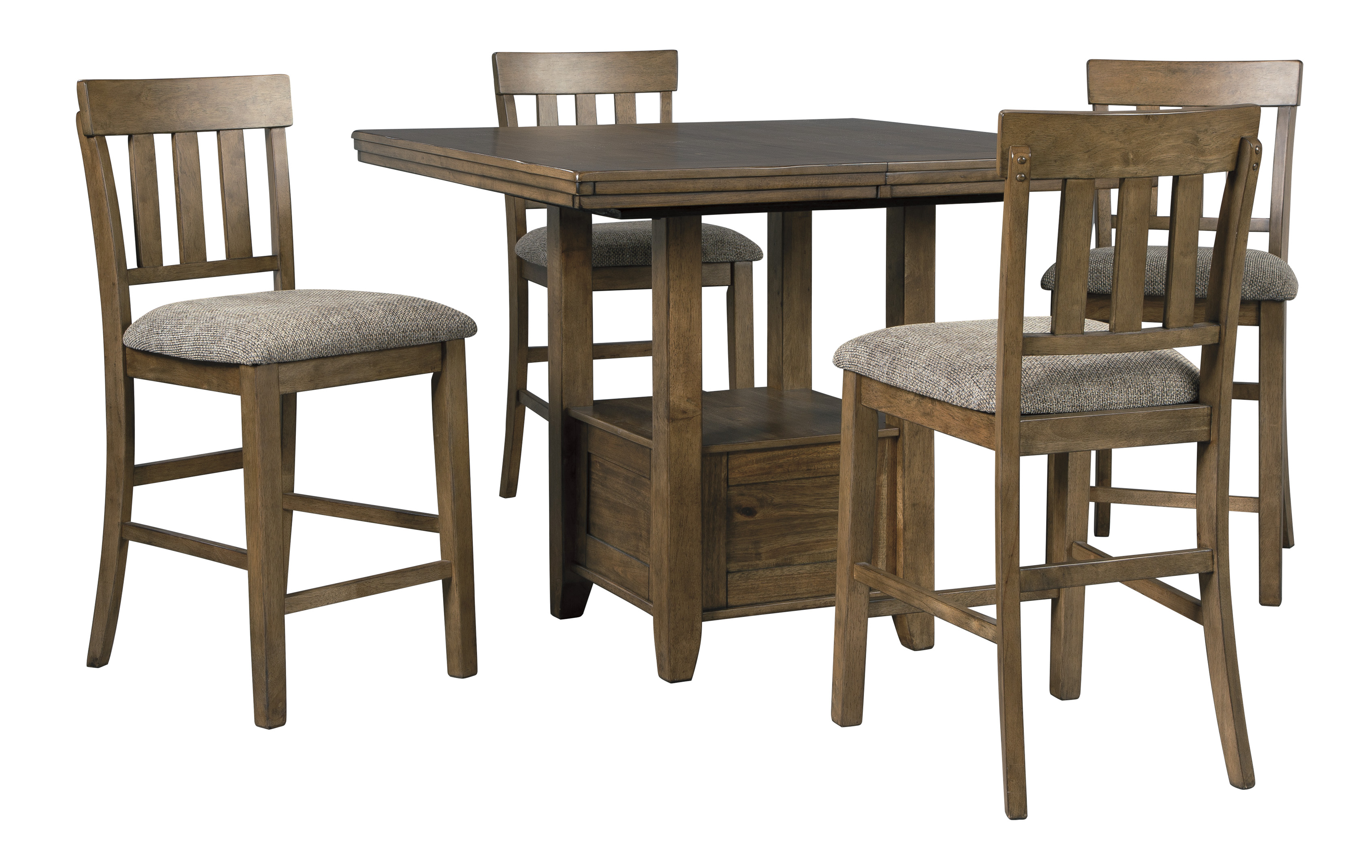 Flaybern Counter Height Dining Table and 4 Barstools Set Dining Room