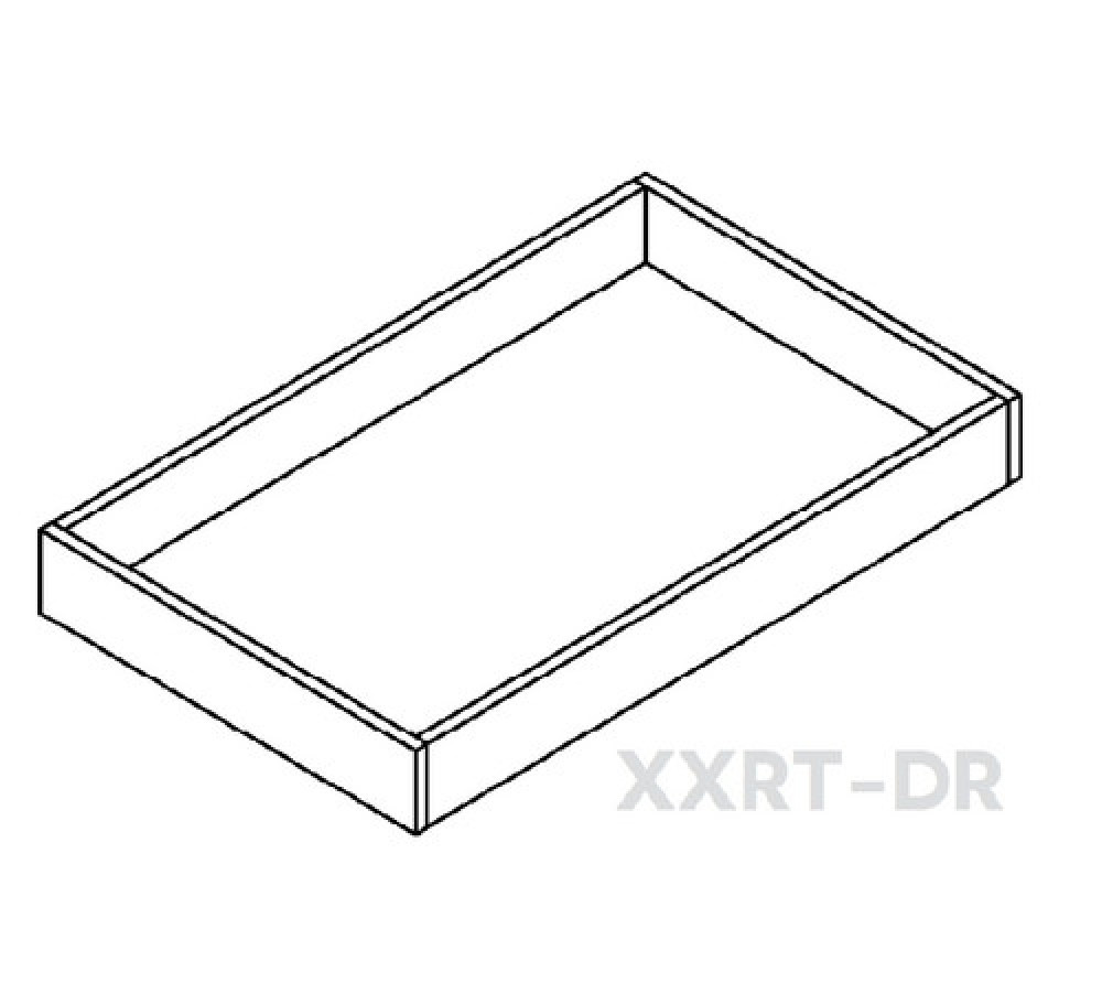 Homestead Oak Shaker - 33" Roll Out Tray With Dove Tail Drawer Box For all Styles