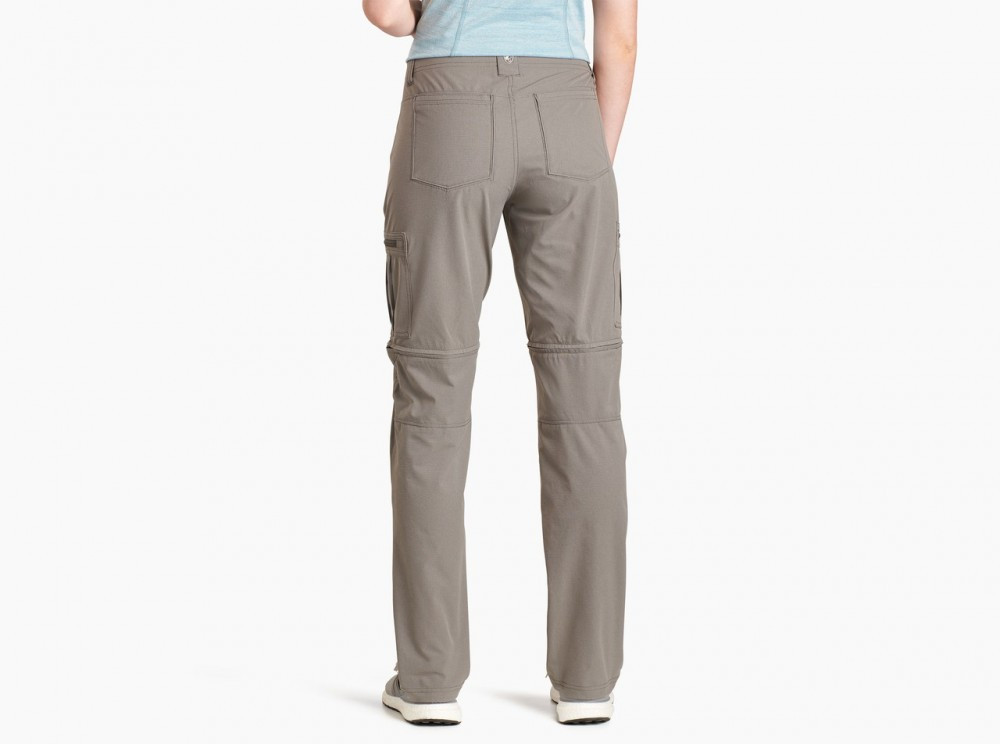 KUHL Kliffside Convertible Cargo Hiking Pants Zip Pockets Gray Women’s Size  6