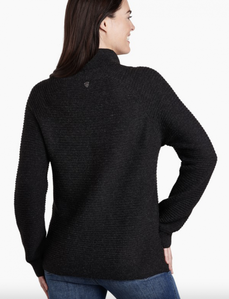 KUHL Solace Sweater Size offers XLarge Orange Heather Ribbed Pullover Turtleneck 4406