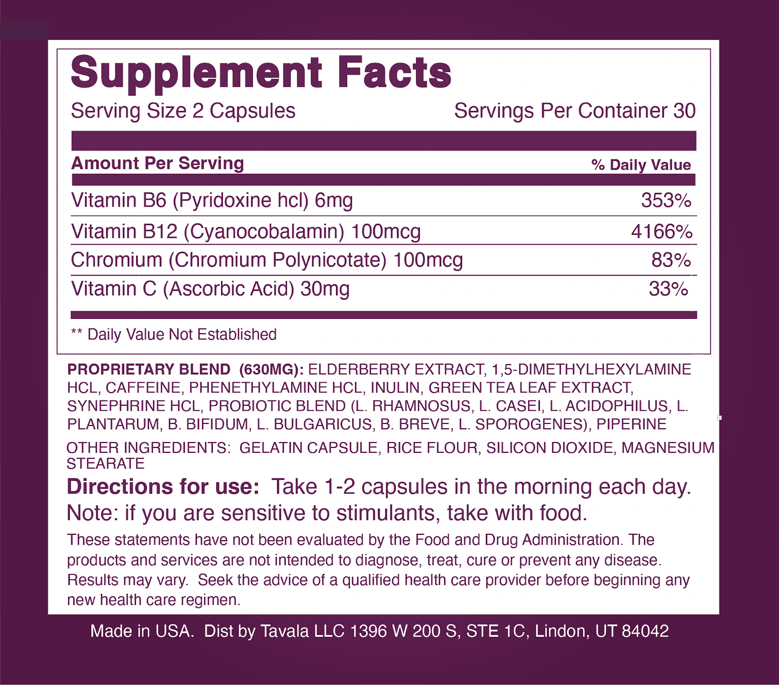 Tavala Trim Capsules Regular Price 79.95 Single Items Tavala