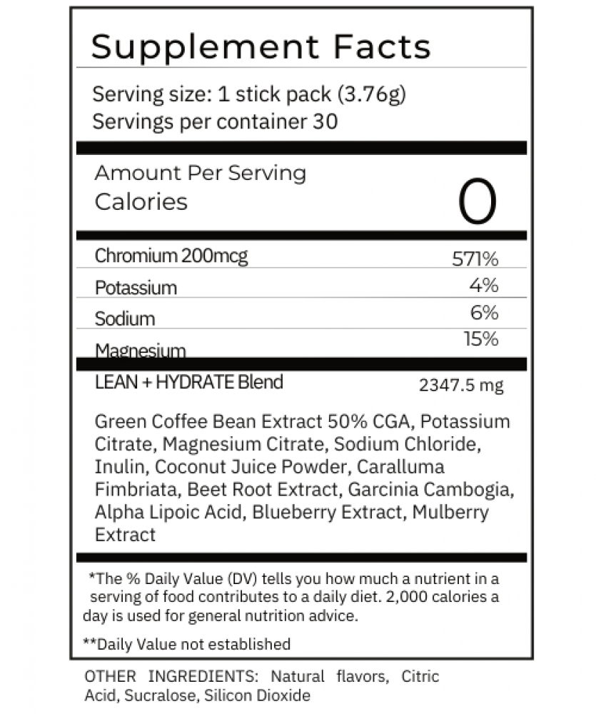 Tavala TLC System with Trim Drink TLC System Tavala