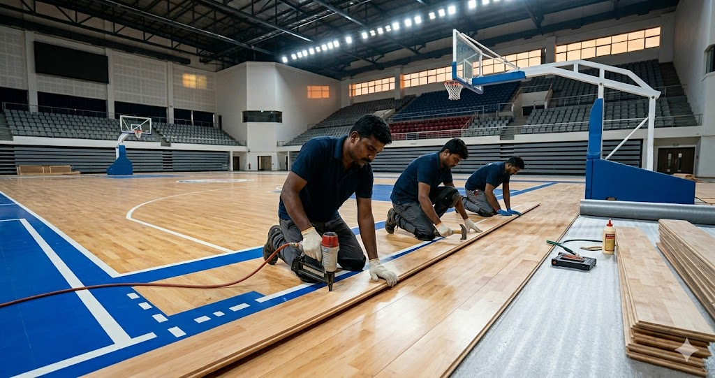 Rubber Gym Flooring Installation for Fitness Centers | Durable Commercial Flooring | Spartan Sport Services, LLC