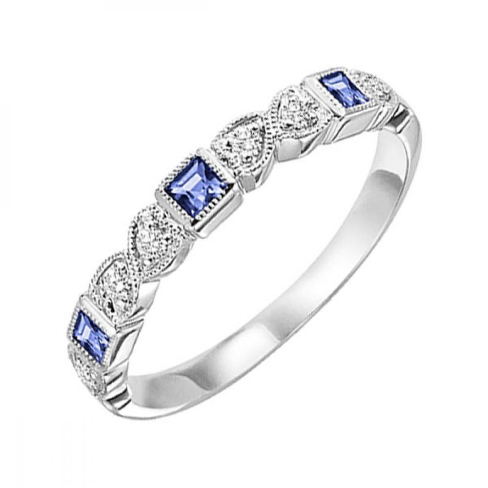 GOLD DIAMOND AND SAPPHIRE RING