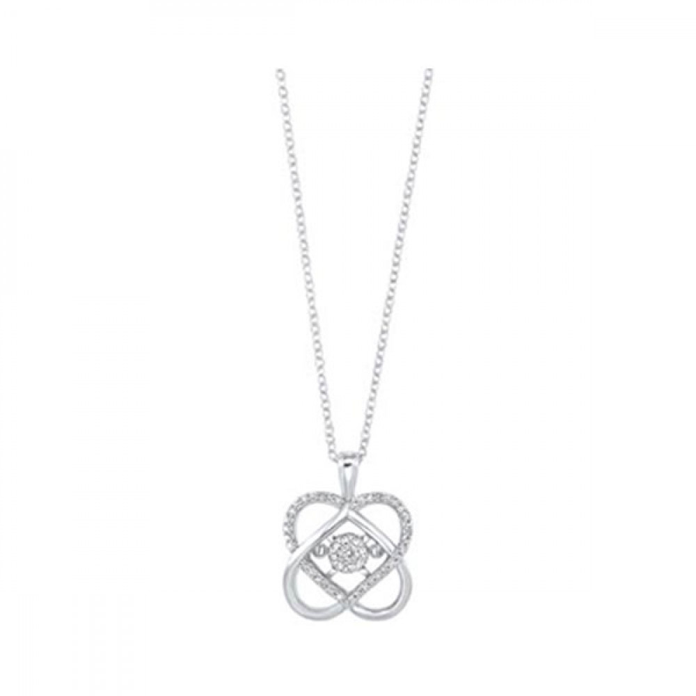 Silver Diamond Pendant