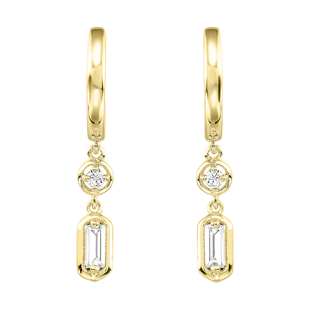 Gold Diamond Earring