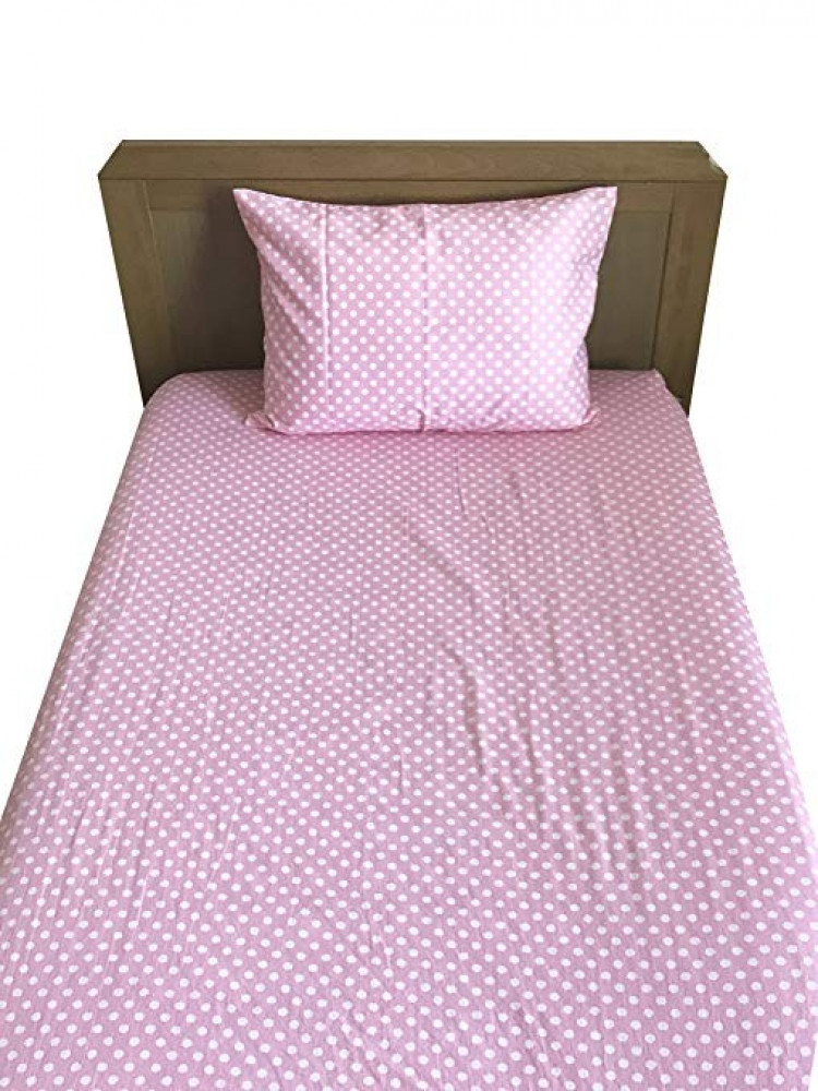 Pink polka dot hotsell crib bedding set