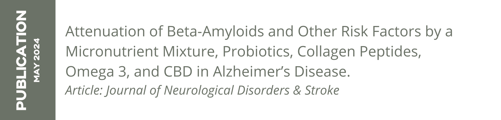 Journal of Neurological Disorders & Stroke